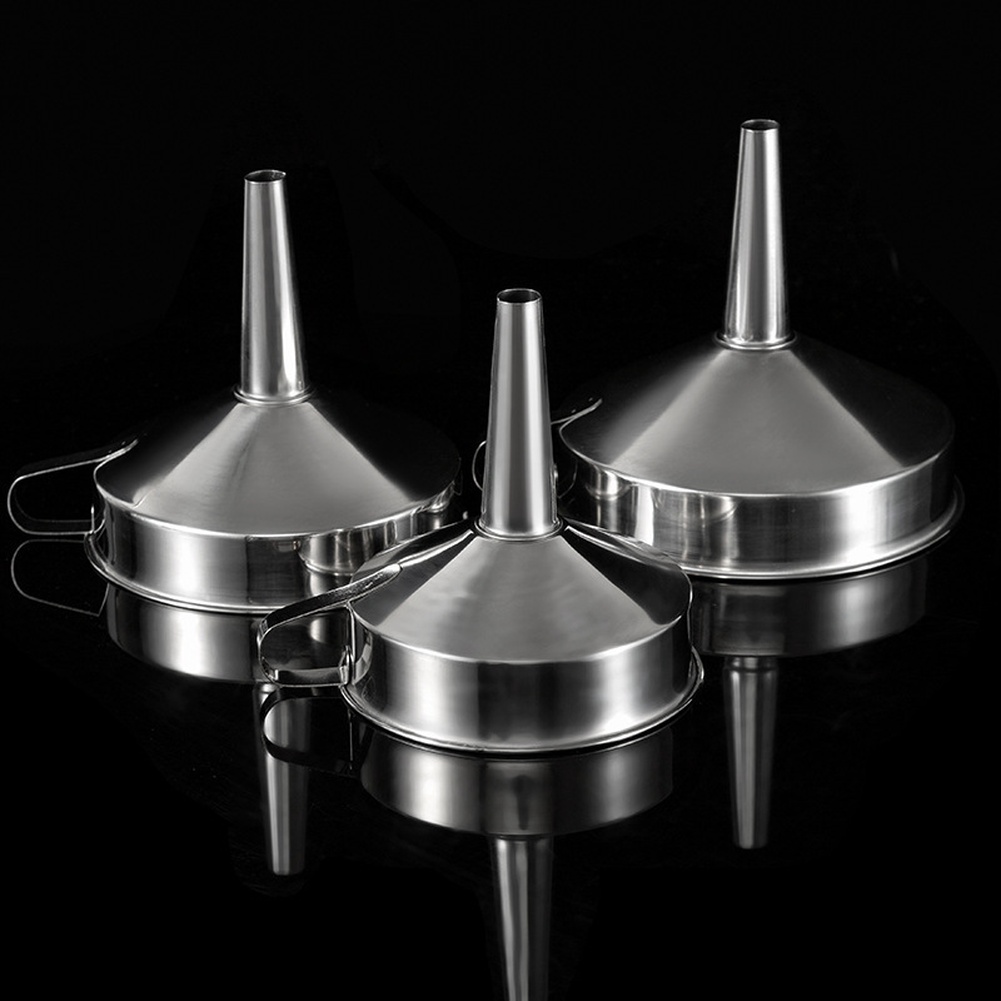 Kitchen Gadgets List - กรวยกรองน้ำมันสแตนเลส 1 ชิ้น ปากกว้าง อุปกรณ์ครัว สำหรับบาร์