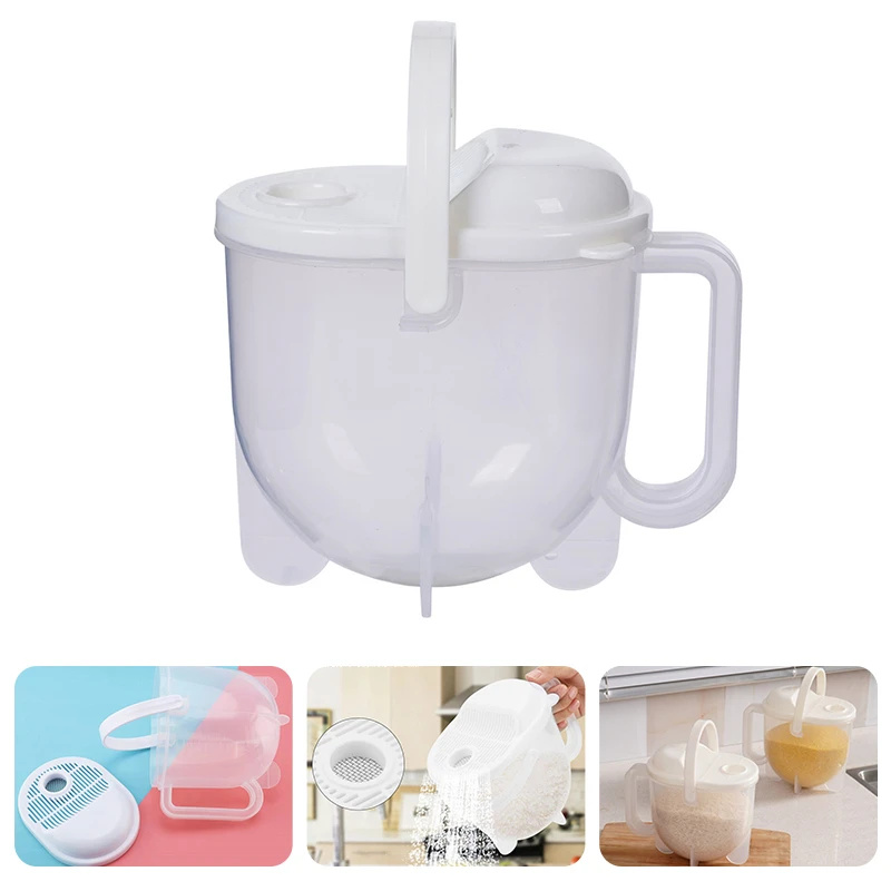 Kitchen Gadgets Rice Filter - เครื่องล้างข้าวอัตโนมัติแบบเร็ว ตะแกรงกรองทำความสะอาดถั่ว ธัญพืช ตะแกรงกรองข้าว ตะกร้ากรอง อุปกรณ์ครัว