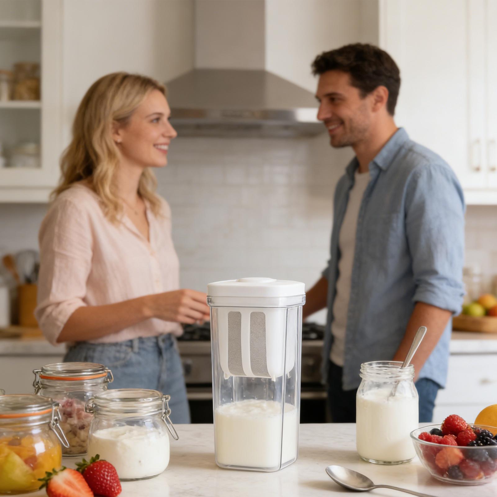 Kitchen Gadgets Rice Filter - ที่กรองโยเกิร์ตแบบใช้ซ้ำได้ ตาข่ายละเอียด อุปกรณ์ครัว ที่กรองน้ำผลไม้ สำหรับใช้ในบ้าน ของหวาน