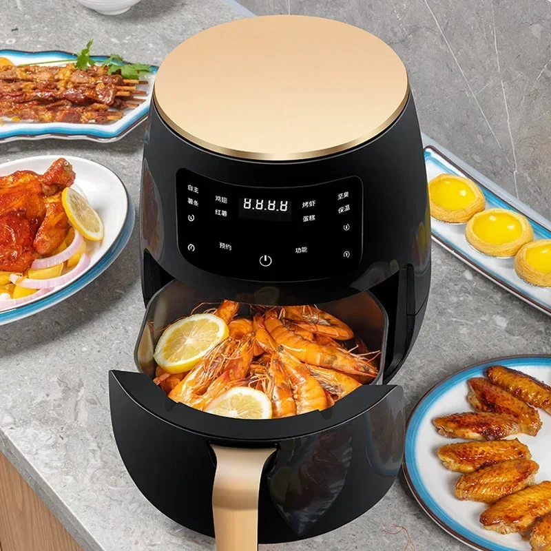 Kitchen Gadgets Air Fryer - 6L Air Fryer Multi-Functionalอัจฉริยะหน้าจอสัมผัสเตาอบขนาดใหญ่ความจุElectro Mechanical Deep