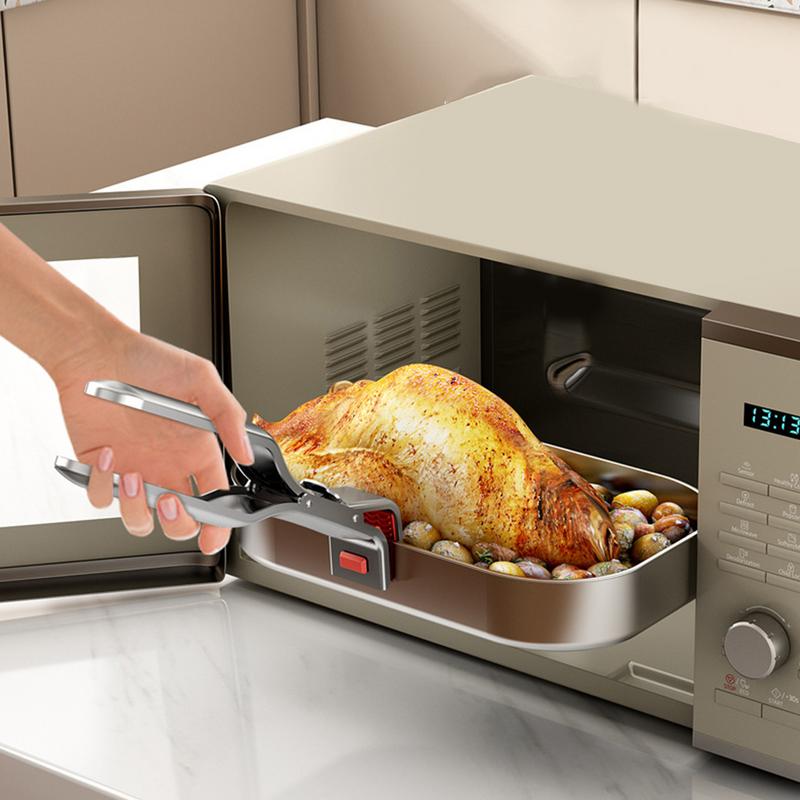 Kitchen Gadgets Air Fryer - จานร้อนคลิป Anti-Scald ชามคลิป Gripper ERGONOMIC Handle