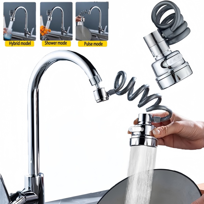 Kitchen Gadgets List - ใหม่ 3 โหมดก๊อกน้ําอ่างล้างจานหลอด 360 องศาหมุนกรองฝักบัว Water
