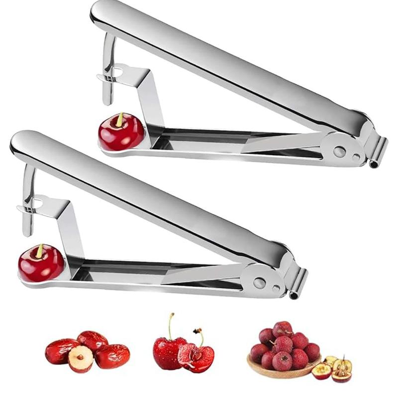 Kitchen Gadgets Kitchen - เครื่องมือเอาเมล็ดอเนกประสงค์สำหรับเชอร์รี่ ฮอว์ธอร์น อินทผลัม มะกอก อุปกรณ์เอาเมล็ดที่สร้างสรรค์ ขนาดเล็ก