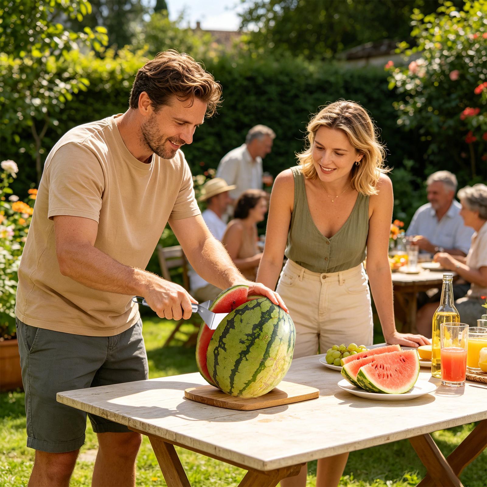 ที่ตัดแตงโมสแตนเลส ที่หั่นแตงโ - Watermelon Slicer Cutter บทวิจารณ์และราคา