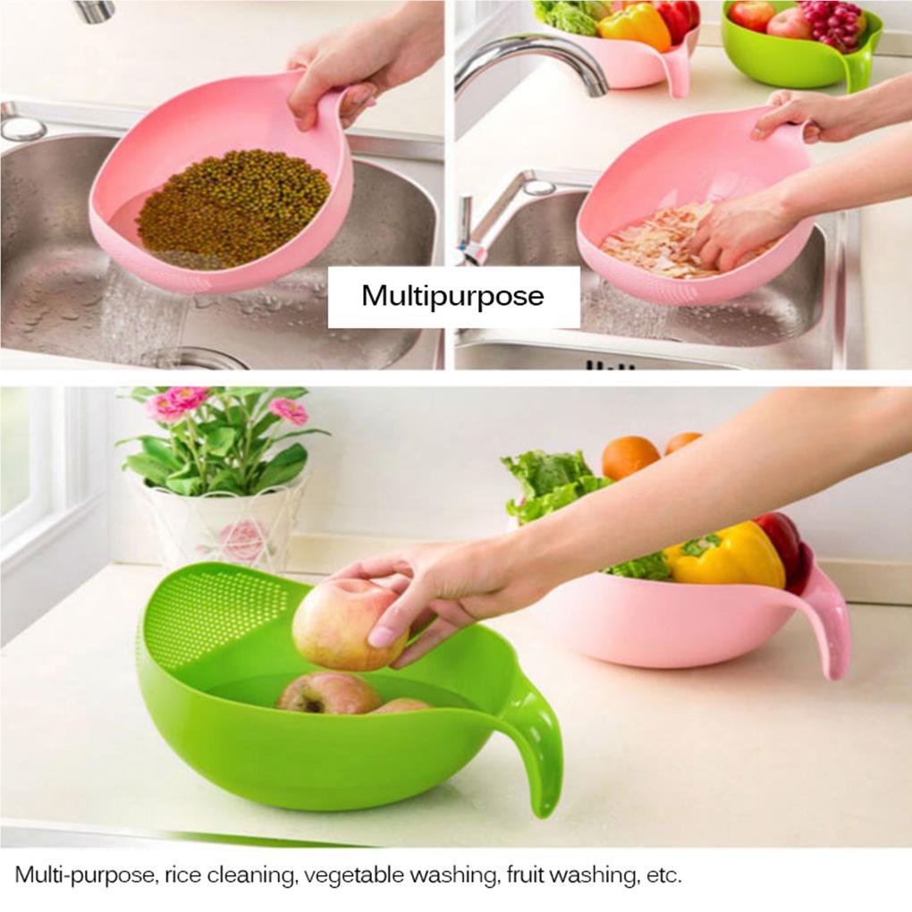ใหม่แบบพกพาเกรดอาหารพลาสติกข้า - Kitchen Gadgets Rice Filter บทวิจารณ์และราคา