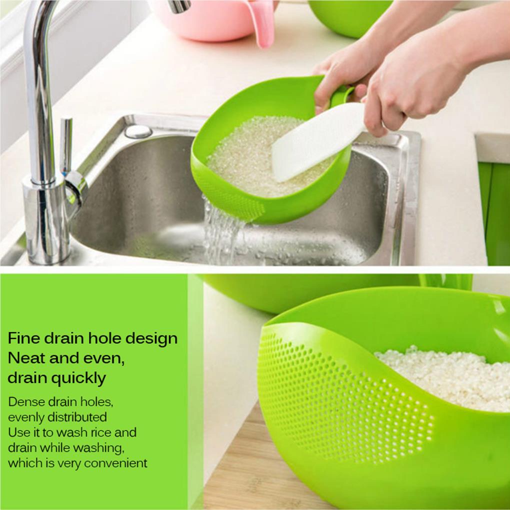 ใหม่แบบพกพาเกรดอาหารพลาสติกข้า - Kitchen Gadgets Rice Filter บทวิจารณ์และราคา