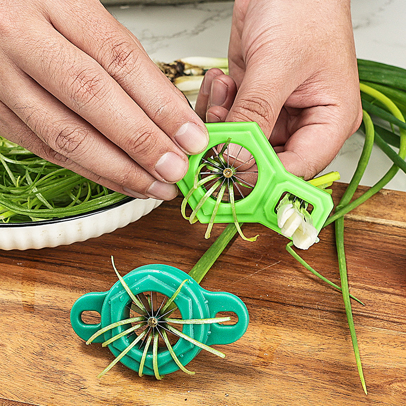 1PC สีเขียวเครื่องตัดหัวหอมตัด - Kitchen Gadgets Drawing บทวิจารณ์และราคา