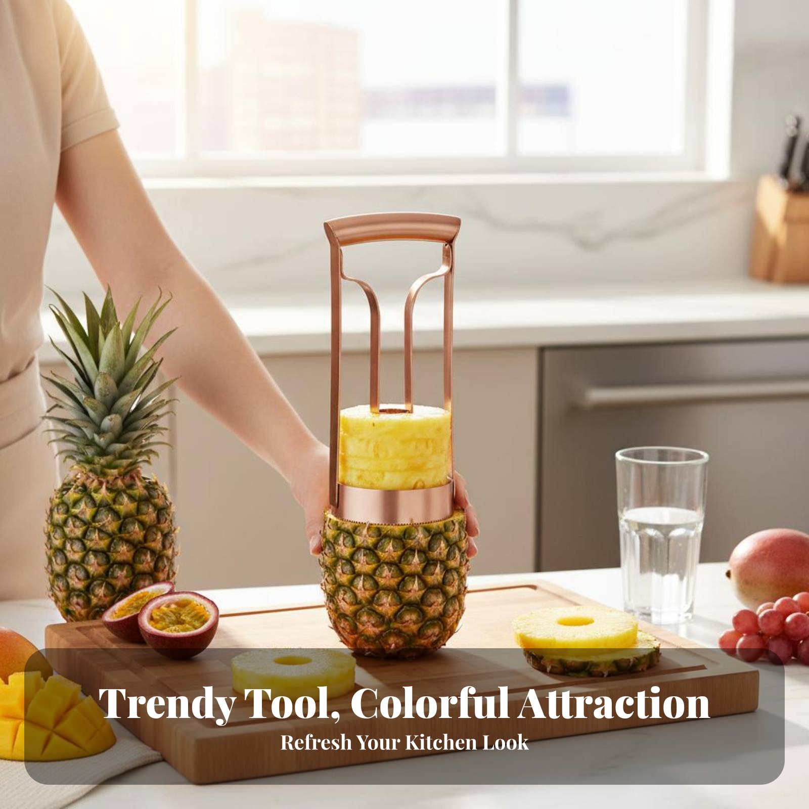เครื่องตัดสับปะรดสแตนเลส ตัดแก - Kitchen Gadgets Kitchen บทวิจารณ์และราคา