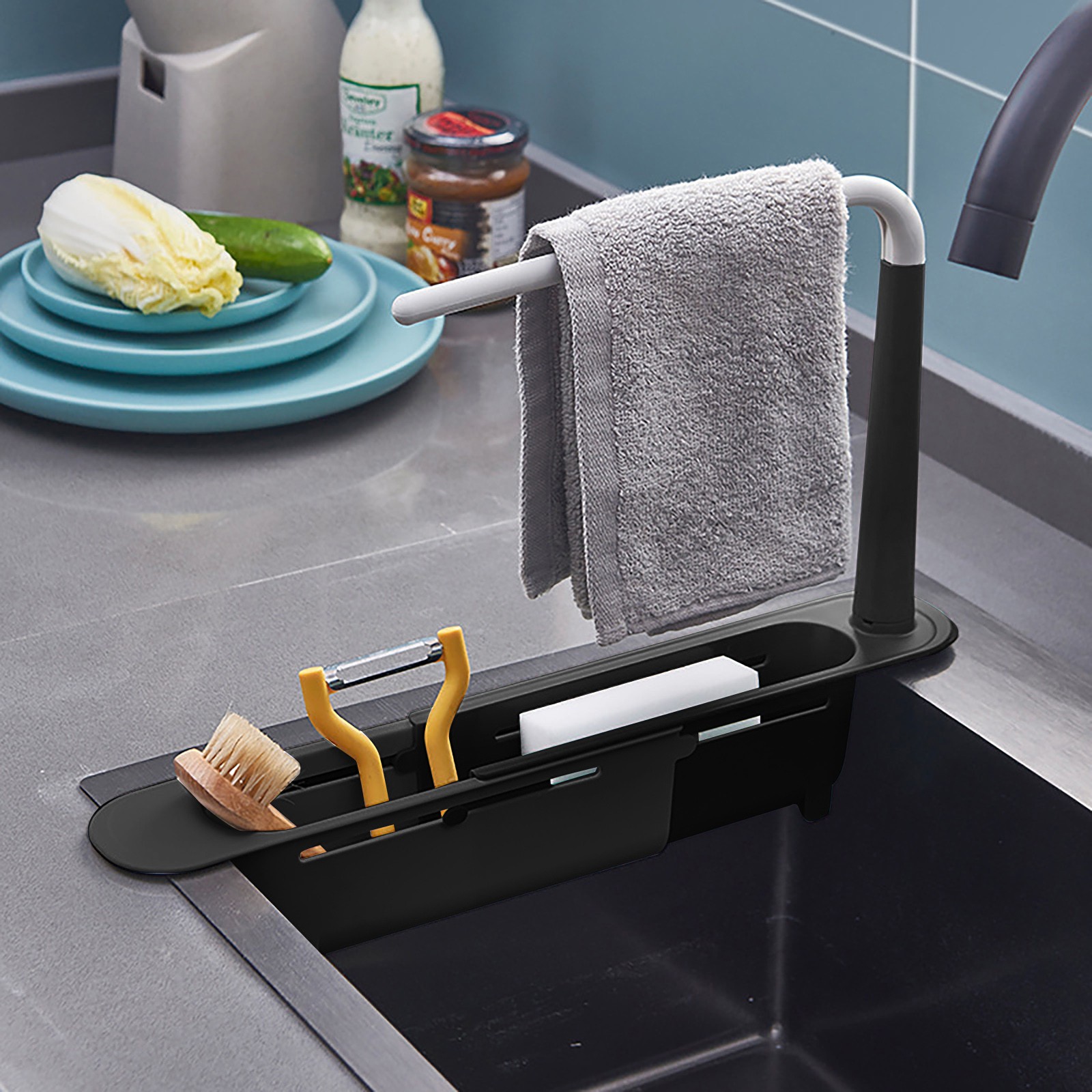 Elescopic ชั้นวางชั้นที่คว่ำชั - Kitchen Gadgets List บทวิจารณ์และราคา