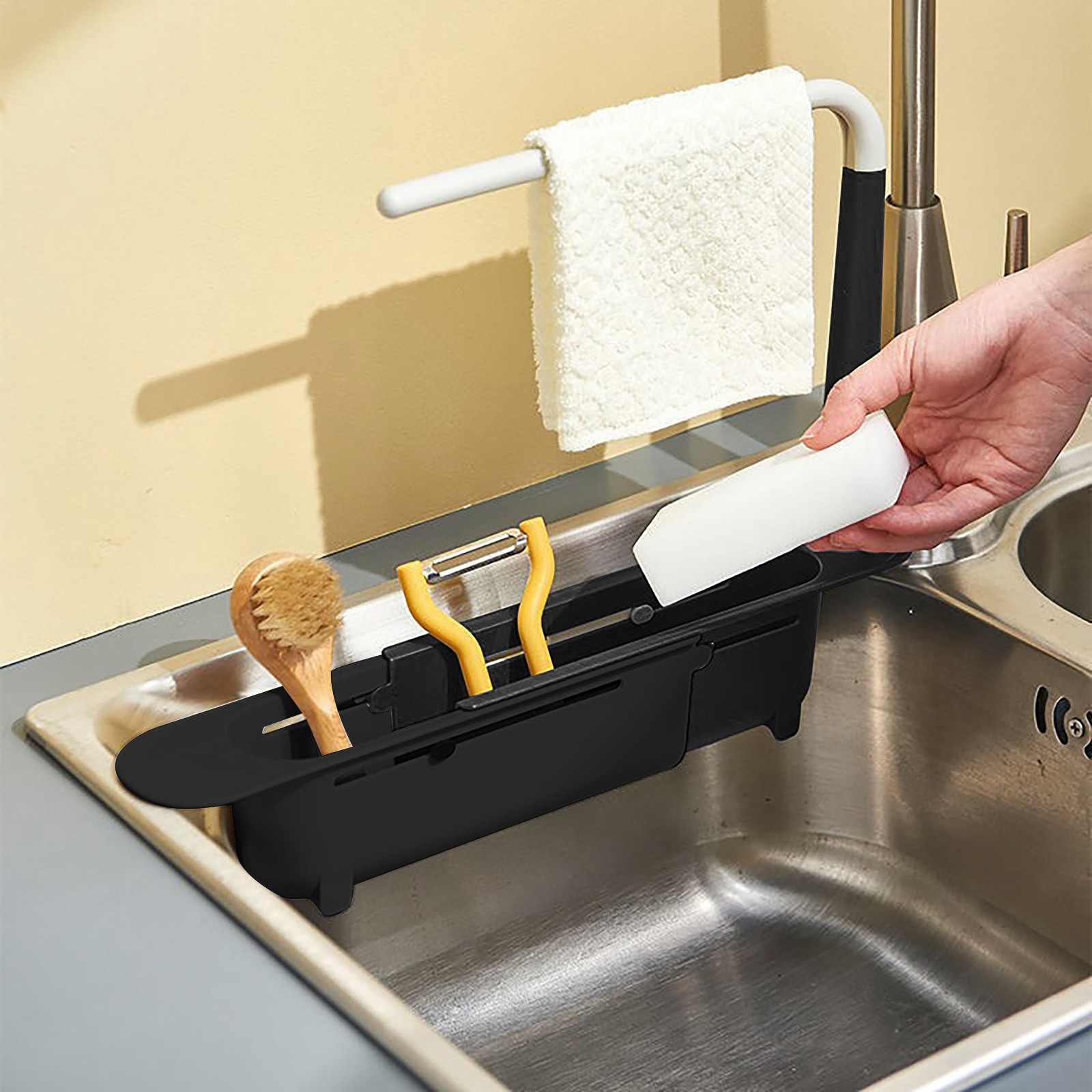 Elescopic ชั้นวางชั้นที่คว่ำชั - Kitchen Gadgets List บทวิจารณ์และราคา
