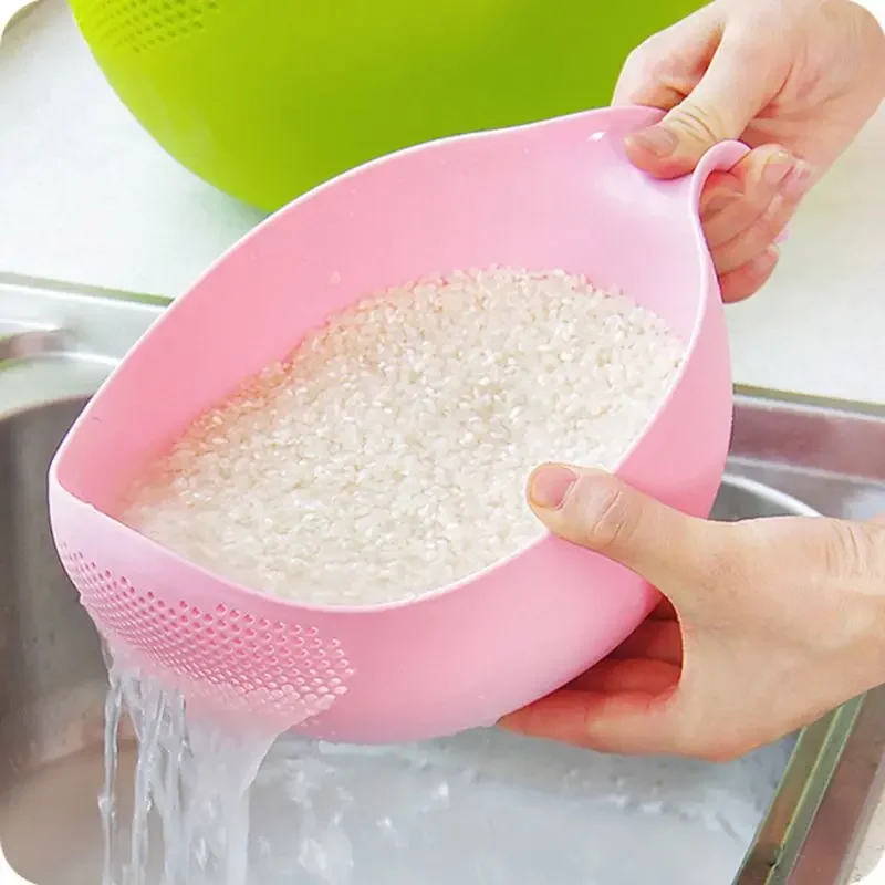 ชามผักผลไม้ Drainer เครื่องมือ - Kitchen Gadgets Rice Filter บทวิจารณ์และราคา