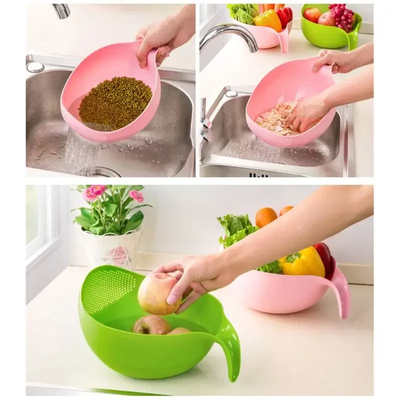 ชามผักผลไม้ Drainer เครื่องมือ - Kitchen Gadgets Rice Filter บทวิจารณ์และราคา