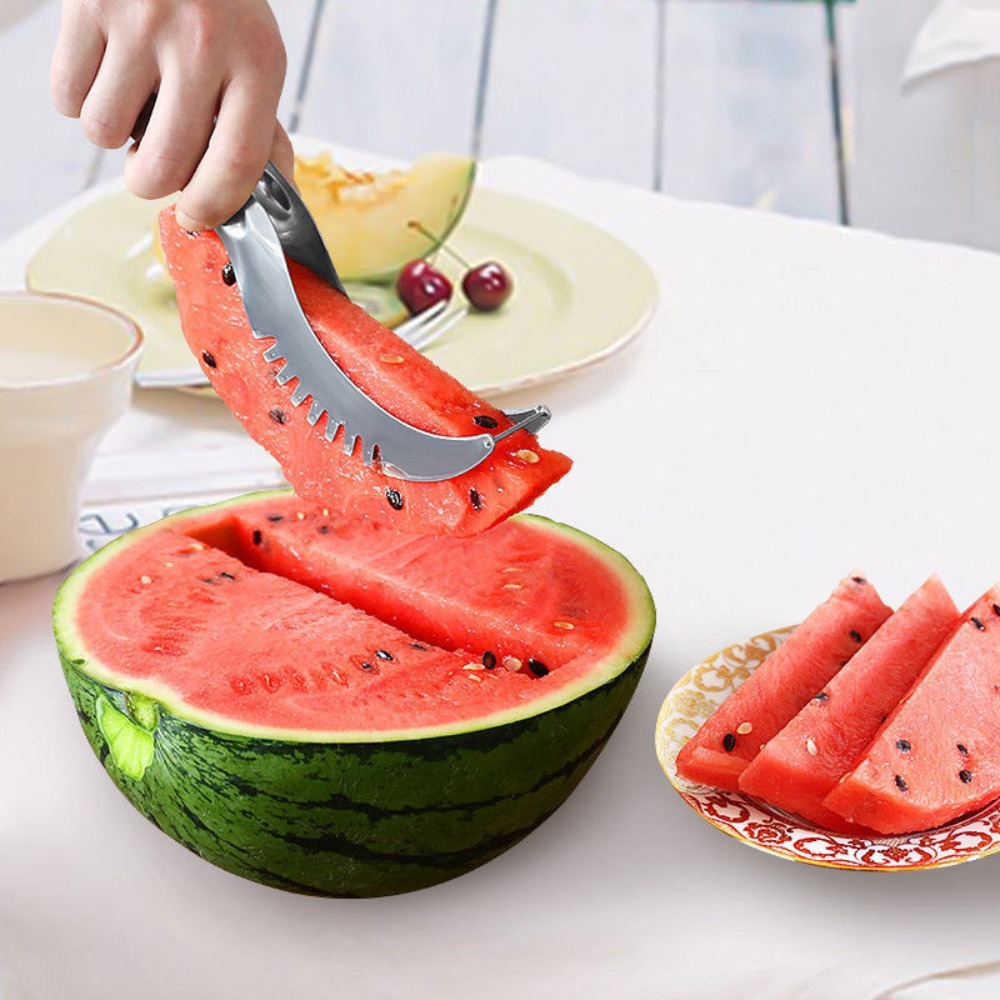ที่ตัดแตงโมสแตนเลส ที่ห่อพลาสต - Watermelon Slicer Cutter บทวิจารณ์และราคา
