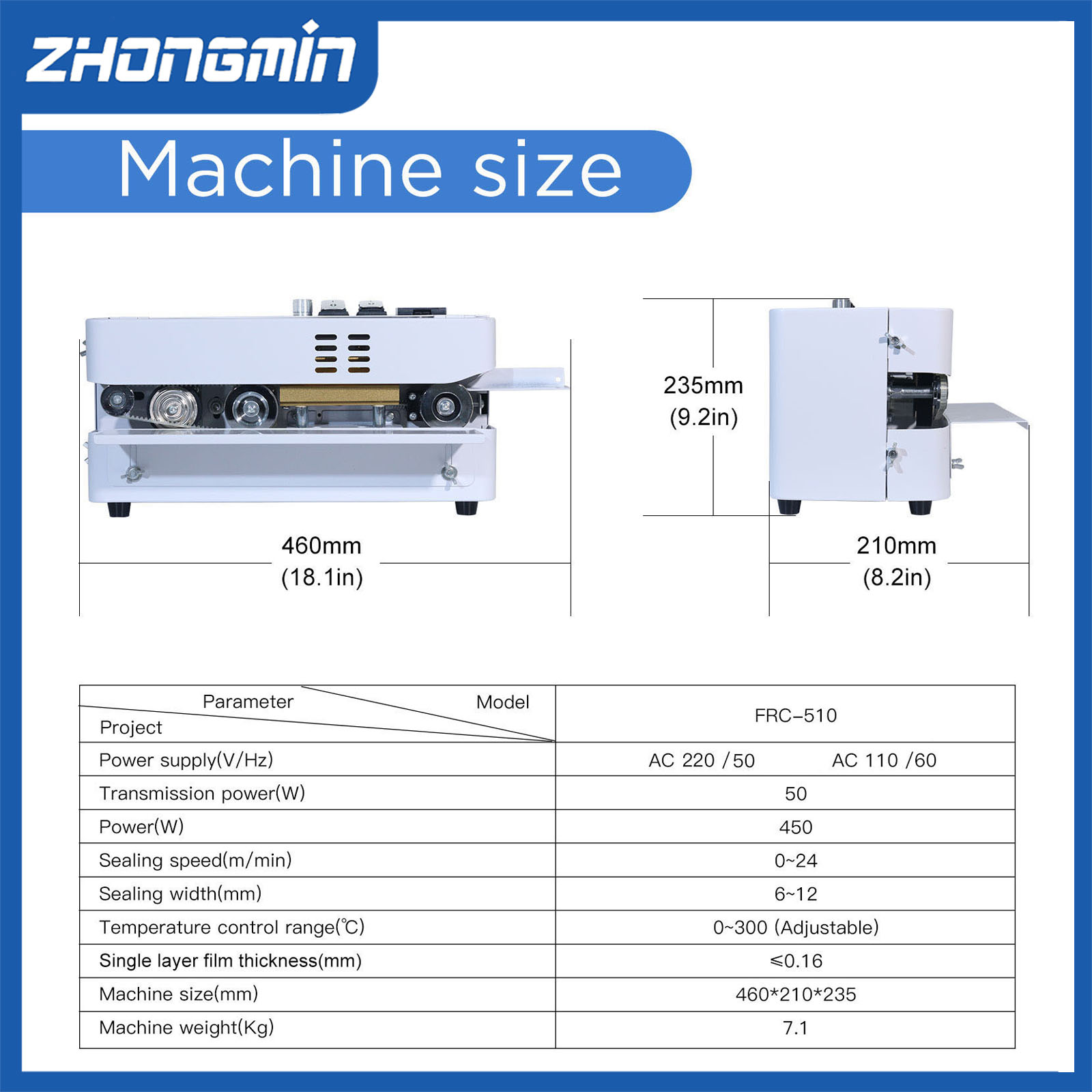 เครื่องซีลสูญญากาศไฟฟ้า ZHONGM - Food Vacuum Sealer บทวิจารณ์และราคา