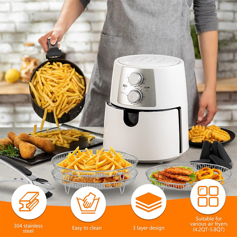 3 ชั้น Air Fryer Rack STACKABL - Kitchen Gadgets Air Fryer บทวิจารณ์และราคา