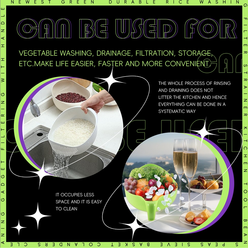 ตะแกรงกรองล้างข้าว อุปกรณ์ครัว - Kitchen Gadgets Rice Filter บทวิจารณ์และราคา