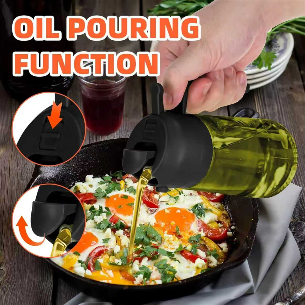ขวดสเปรย์น้ำมันมะกอกแก้ว 2-in- - Kitchen Gadgets Air Fryer บทวิจารณ์และราคา