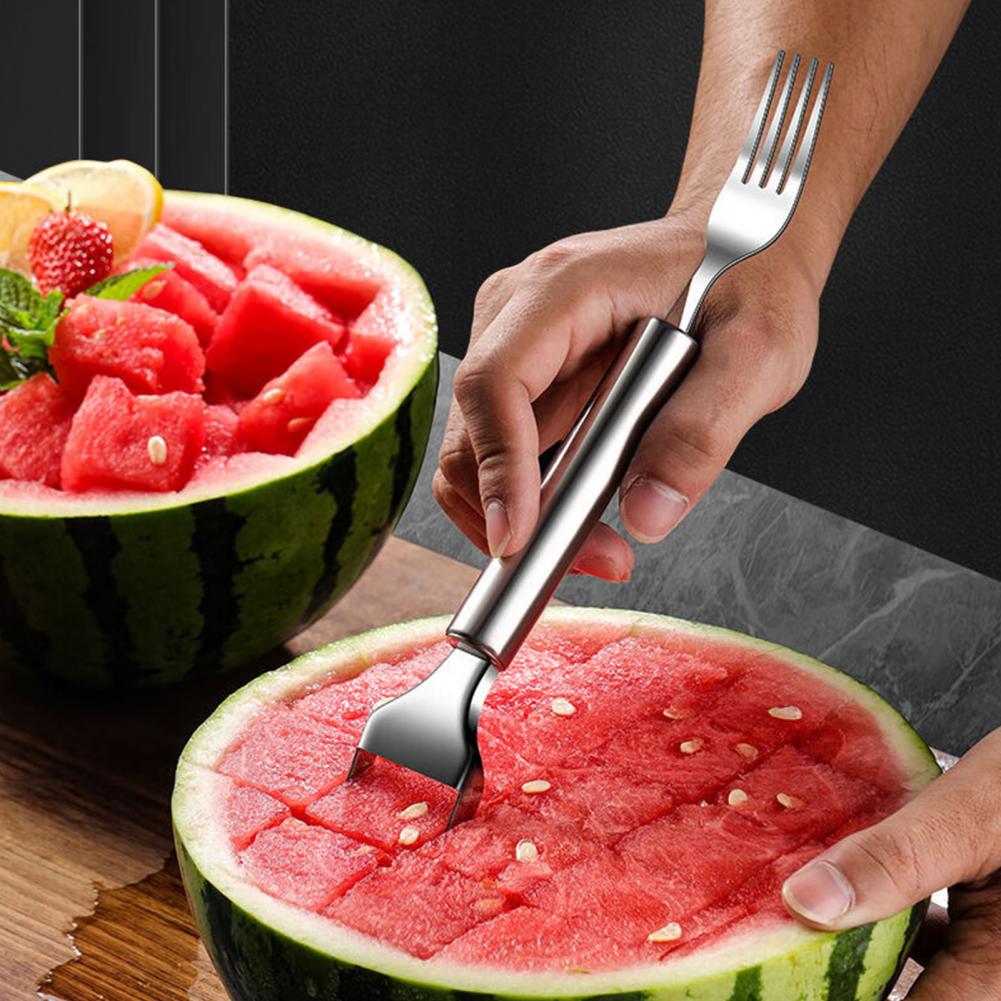 ส้อมสแตนเลสสำหรับตัดแตงโม เครื - Watermelon Slicer Cutter บทวิจารณ์และราคา