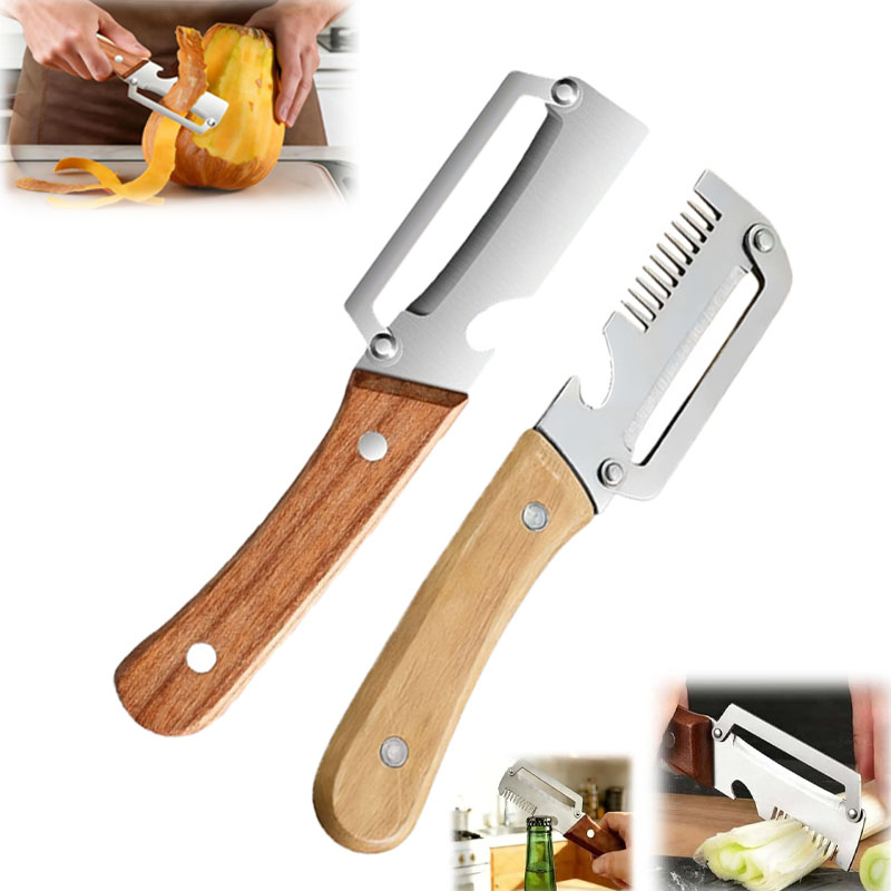 ที่ขูดผักสแตนเลสอเนกประสงค์ 1- - Kitchen Gadgets Vegetable Cutter บทวิจารณ์และราคา